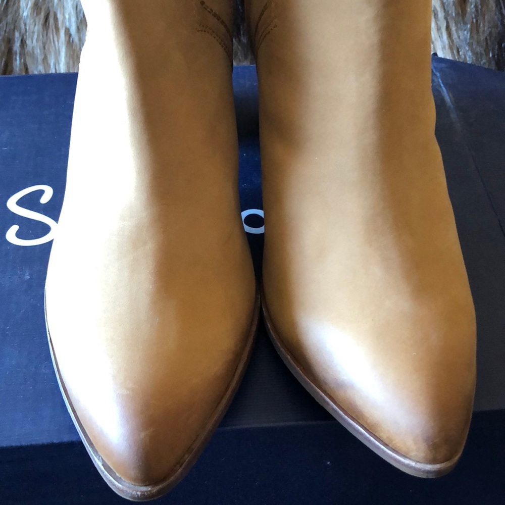 Splendid ASHER Leather Bootie,Sz: 10,Maple Nubuck - Picture 5 of 8